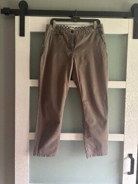 Boden Richmond Chinos - Taupe Brown - Size US 8R - Classic Straight Leg